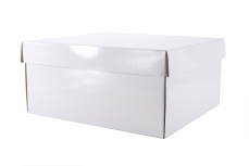 HAMPER BOX LARGE - in set WHITE 32.5Lx29.5Wx15H