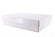 SHIRT BOX LARGE - in set WHITE 39.2Lx30Wx9H