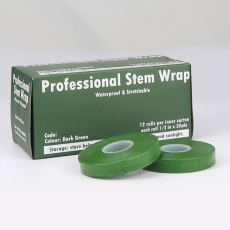STEM WRAP TAPE DRK GREEN per roll 1/2