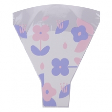 FLOWER SLEEVES PINK/LAVENDER 50X44X12CM PK/50
