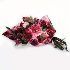 50X70 DUO SHEET 60u ROSE PRINT WHITE PK/50